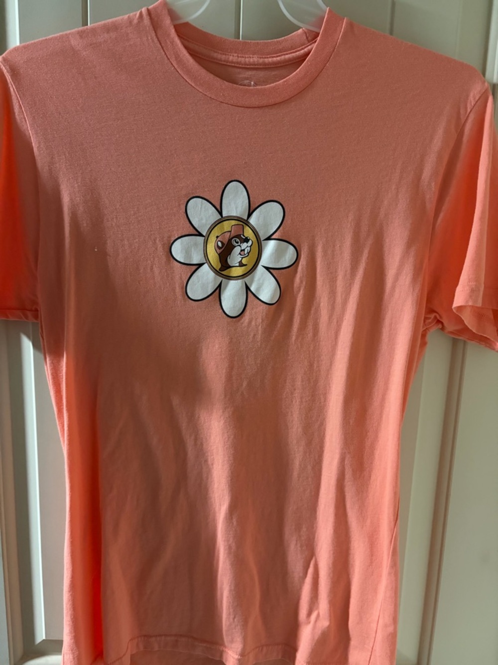 Peach Daisy Graphic Short Sleeve Tee
